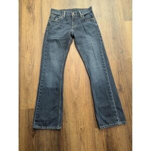 Levis 527 Jeans Mens 29x30 (29x31) Dark Wash Blue Slim Bootcut Denim Low Rise